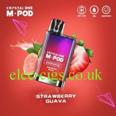 Crystal One M-Pod 600 Puff Disposable E-Cigarette Strawberry Guava only £3.00