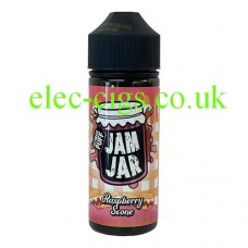 Image shows Raspberry Scone 100 ML E-Liquid from the Jam Jar Range by Ultimate Puff