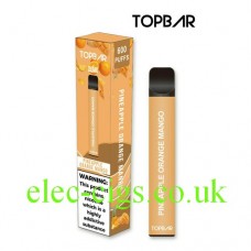 Pineapple Orange Mango 600 Puff Disposable E-Cigarette by Topbar