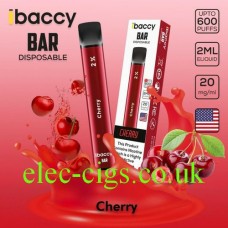 Cherry 600 Puff Disposable Bar from iBaccy