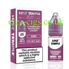 Lost Temple 10ML Nicotine Salt Vape E-Liquid Strawberry Raspberry Cherry from only £2.25