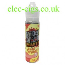 Image shows a bottle of Vanilla Strawberry Shake 50 ML E-Liquid by Milky Moo Shakes