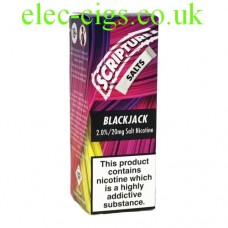 Black Jack Nicotine Salt E-Liquid from Scripture from only £2.30