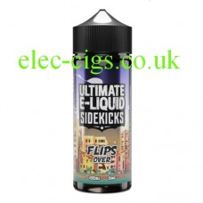 image shows a a bottle of Flips Over by Ultimate e-liquids