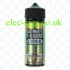 Image of a bottle containing Autumn Apple 100 ML Cider Range by Ultimate E-Liquid