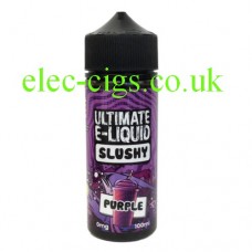 Image shows bottle of Purple 100 ML Slushy Range by Ultimate E-Liquid  on white surround